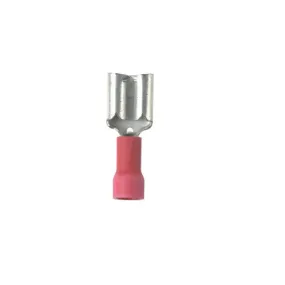 0.10 22-18 AWG Pan Term Female Disconnect Butted Seam Vinyl Barrel DV18-187B-CY (Pack of 100)