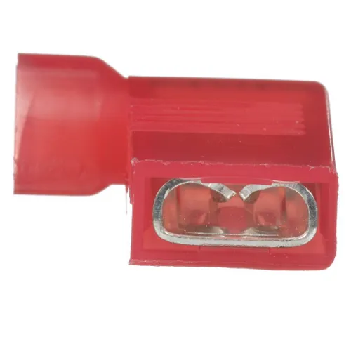 0.178 22-18 AWG Pan-Term Female Disconnect Right Angle Nylon Insulated DNFR18-250FIB-L (Pack of 50)