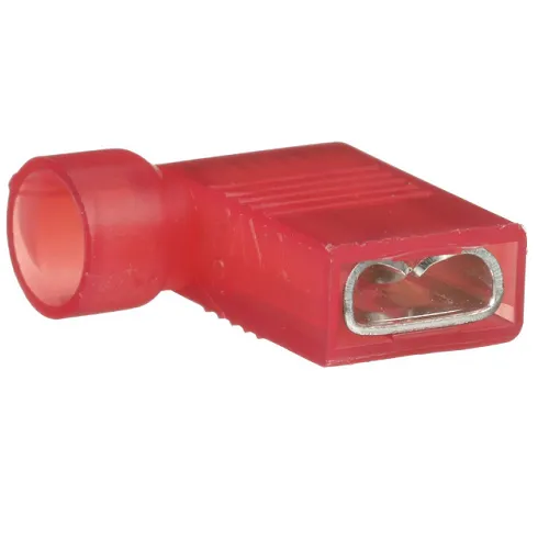 0.178 22-18 AWG Pan-Term Female Disconnect Right Angle Nylon Insulated DNFR18-250FIB-L (Pack of 50)