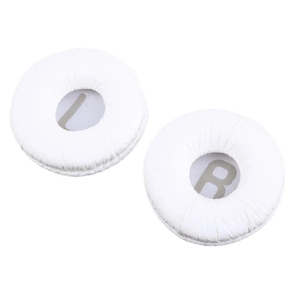 1 Pair Jabra Revo wrinkled leather earpads - White