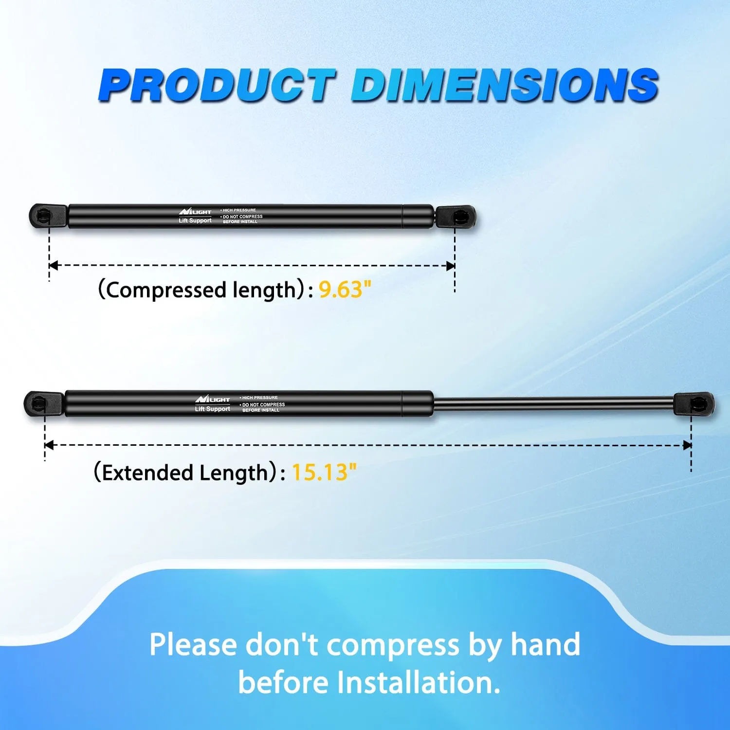 2 PCS Lift Support Struts Replacement for Hyundai Sonata 2011-2014 Front Hood Gas Springs Shock Rods