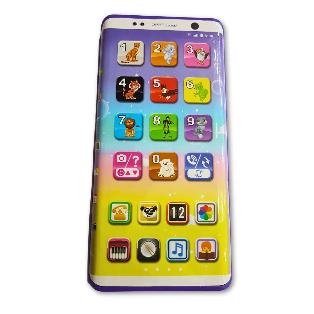 3  Years Kids Learning Phone with 14 Modes: Music, Stories, English & Numbers - Rechargeable Educational Toy Enhancing Visual & Hearing Skills