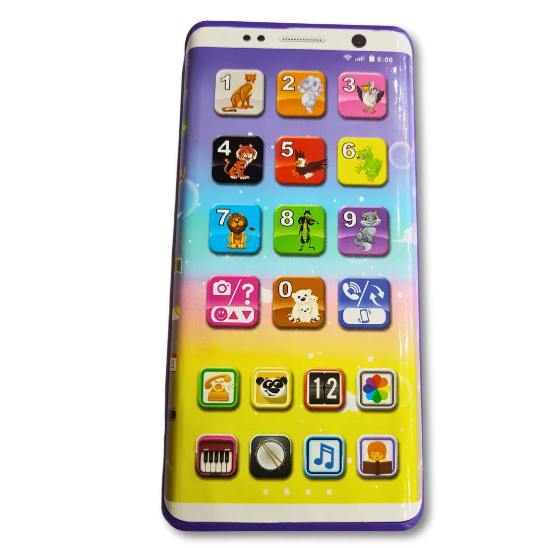 3  Years Kids Learning Phone with 14 Modes: Music, Stories, English & Numbers - Rechargeable Educational Toy Enhancing Visual & Hearing Skills
