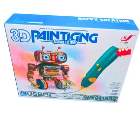 3D Painting Pen – Science Fiction Edition | Wireless, USB Rechargeable 3D Drawing Pen for Kids | Creative STEM Toy | Ages 6 