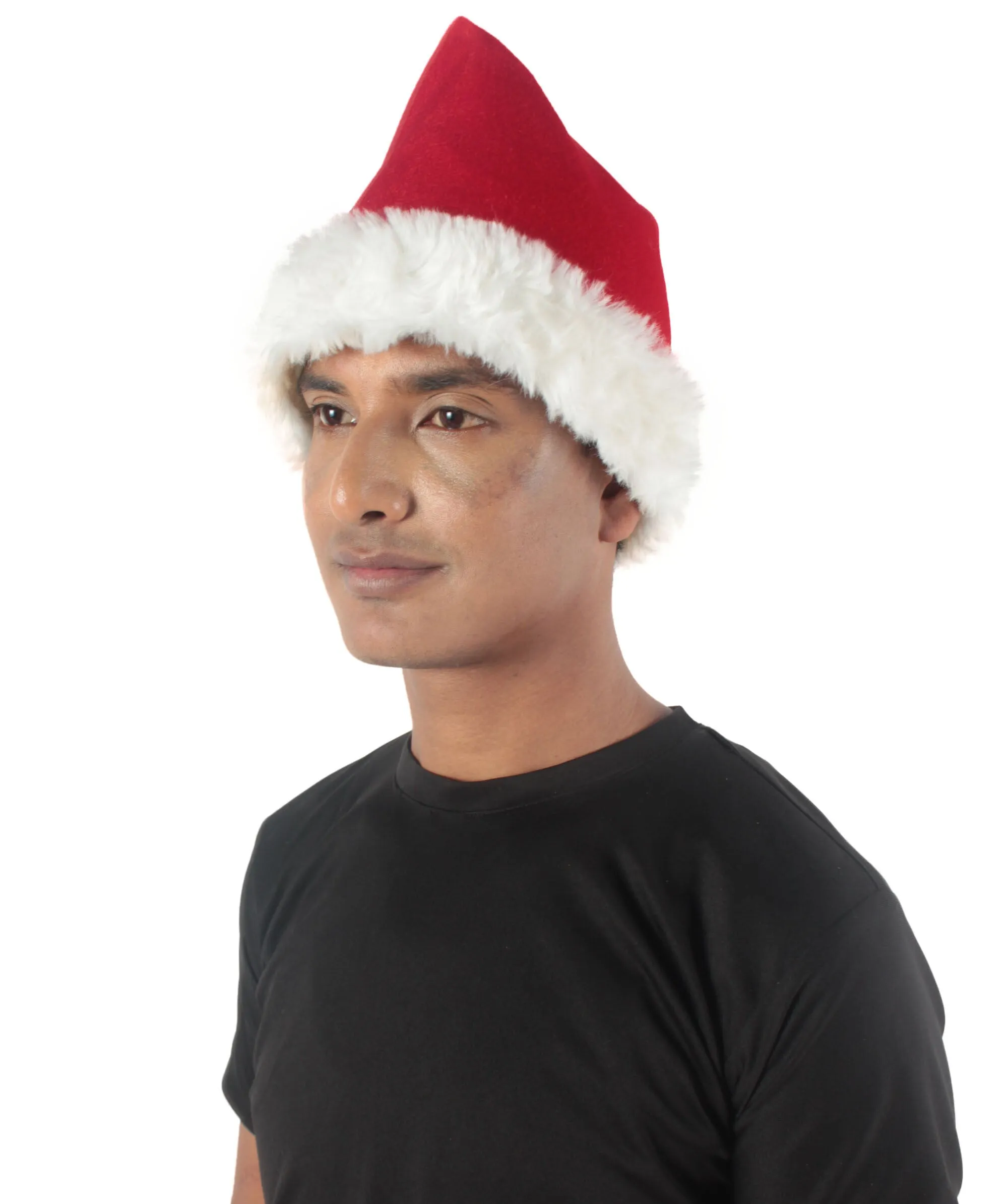 Adult Unisex Christmas Santa Hat, Long Red high quality Fabrics