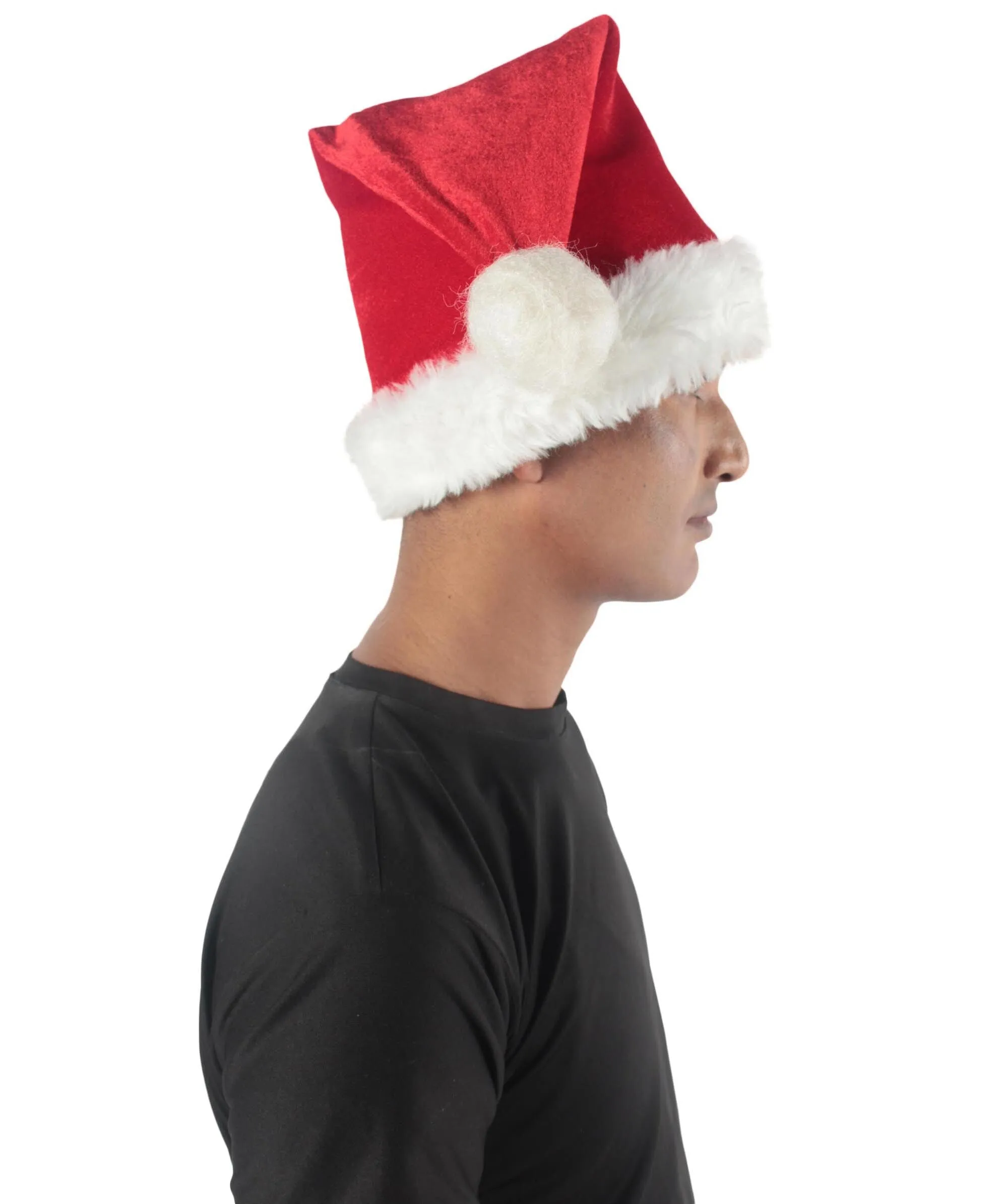 Adult Unisex Christmas Santa Hat, Long Red high quality Fabrics