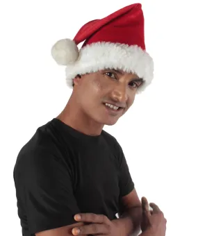 Adult Unisex Christmas Santa Hat, Long Red high quality Fabrics