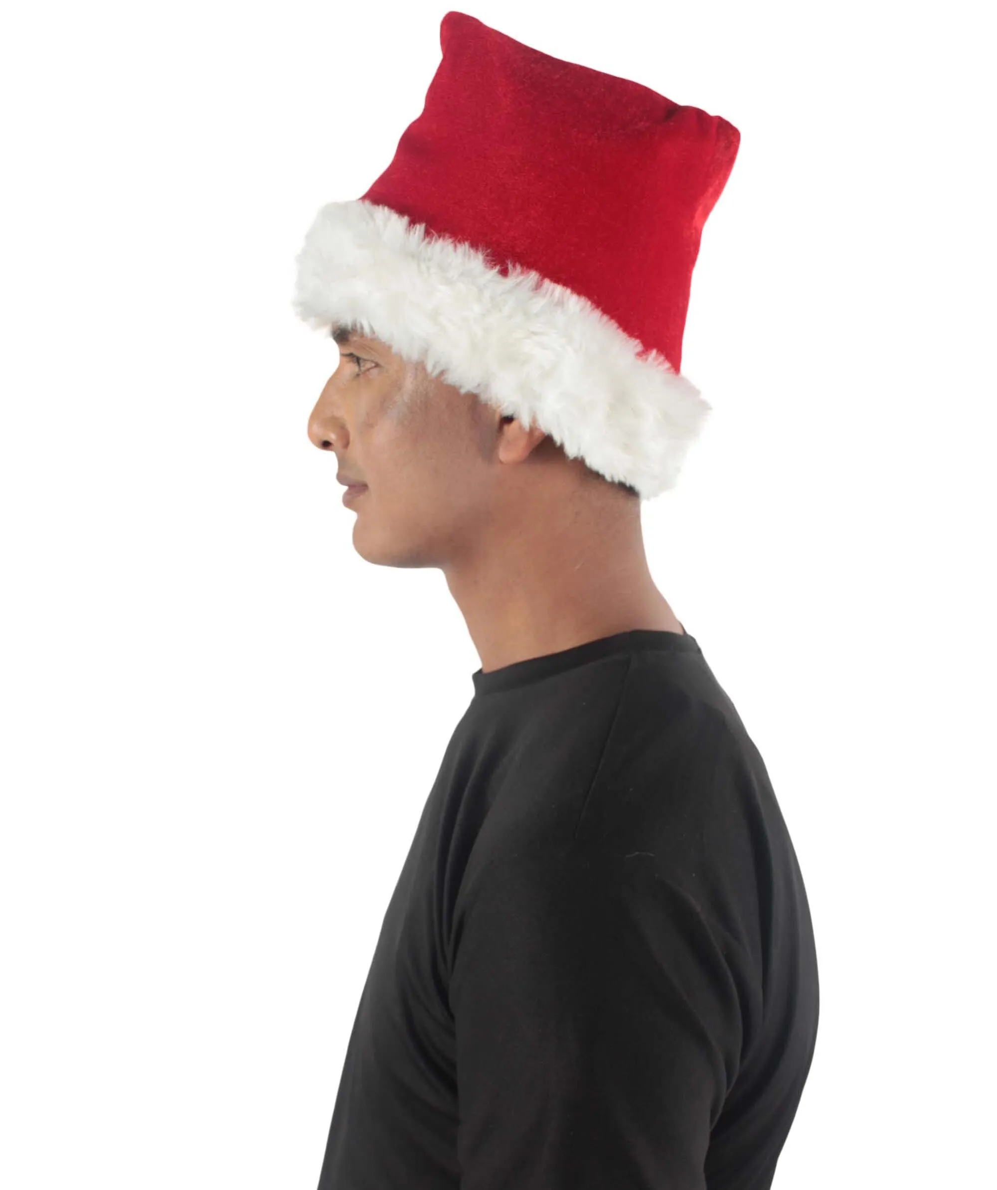 Adult Unisex Christmas Santa Hat, Long Red high quality Fabrics