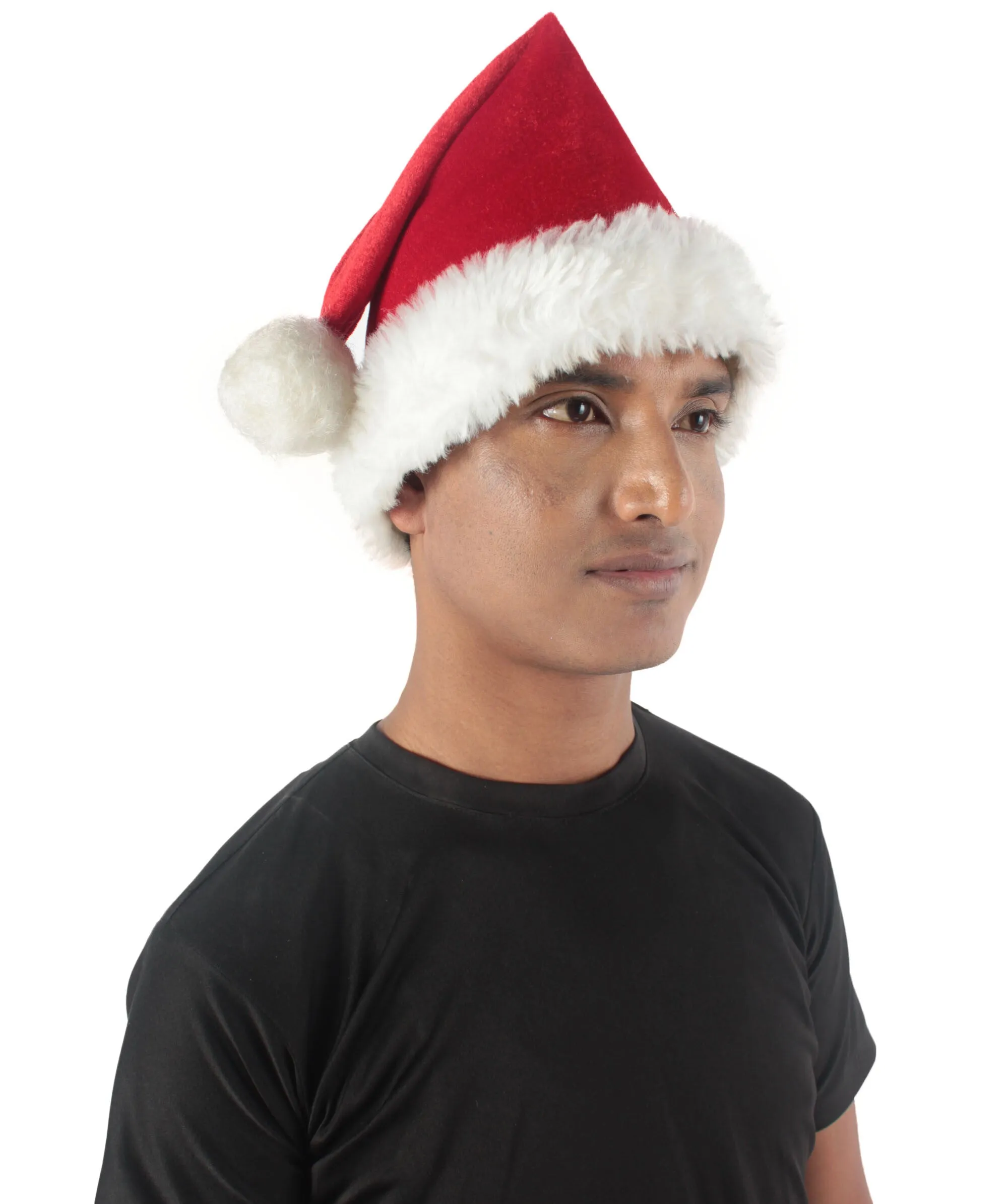 Adult Unisex Christmas Santa Hat, Long Red high quality Fabrics