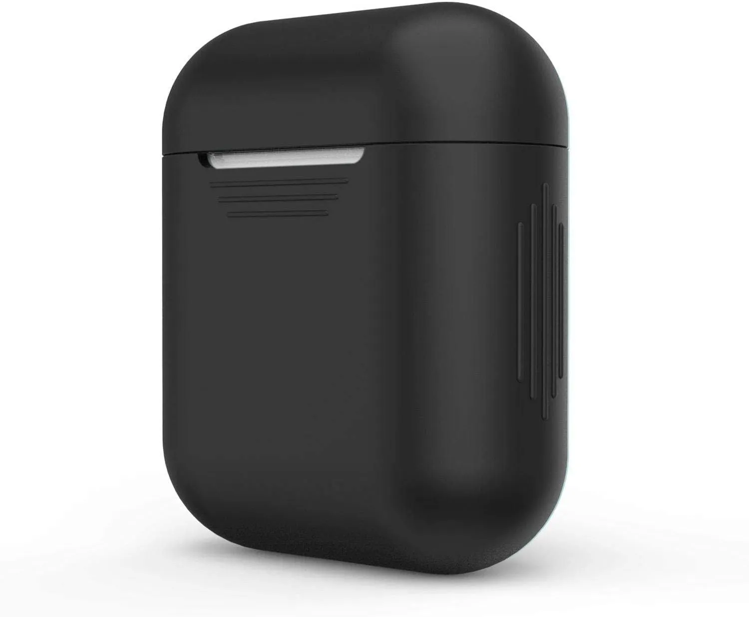 Airpods case protective silicone cover and skin for apple airpods charging case - black