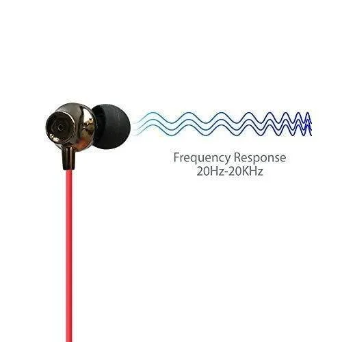 Amkette Ergo Fit E7 in- Ear Earphones Designed for Comfort with Mic and Remote Control (Black)