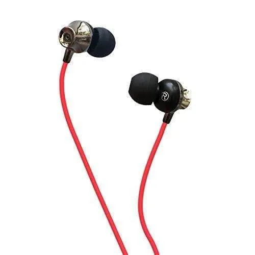 Amkette Ergo Fit E7 in- Ear Earphones Designed for Comfort with Mic and Remote Control (Black)