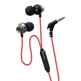 Amkette Ergo Fit E7 in- Ear Earphones Designed for Comfort with Mic and Remote Control (Black)