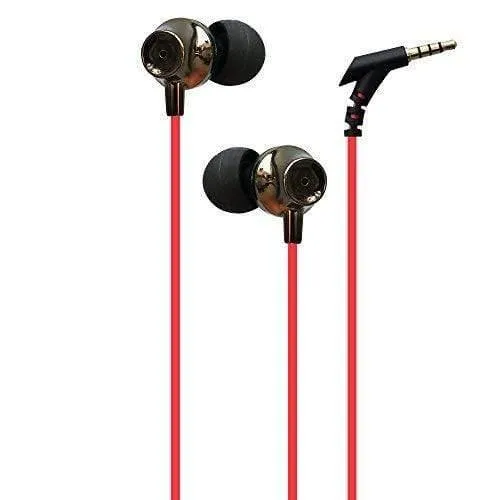 Amkette Ergo Fit E7 in- Ear Earphones Designed for Comfort with Mic and Remote Control (Black)