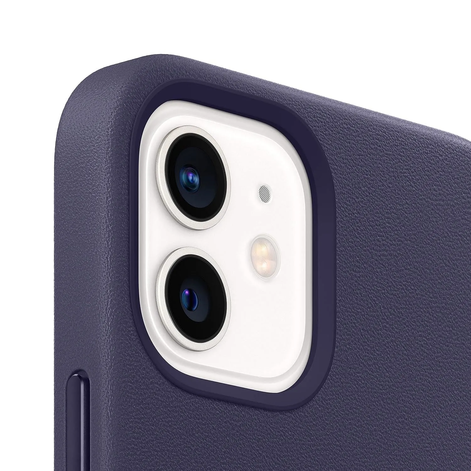 Apple Leather Cover with Magsafe for iphone 12 Pro 6.1" Deep Violet A2494 - MJYR3ZM/A