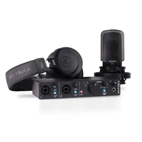 Arturia MiniFuse 2 Recording Pack  W/ Audio Interface and Headphones - Black