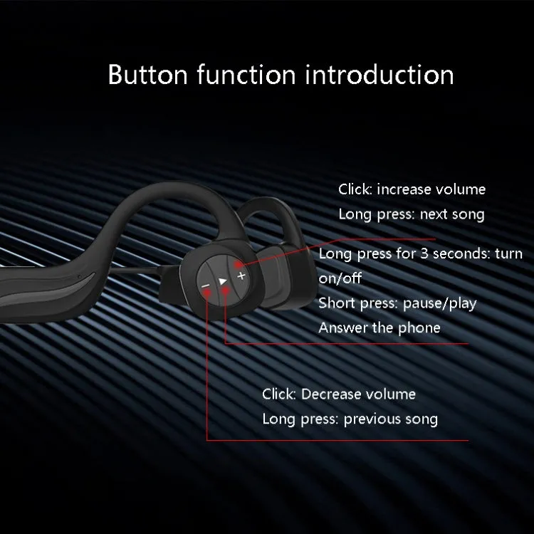 B20 Aquatic Magnetic Bone Conduction Wireless Earphones for Swimmers