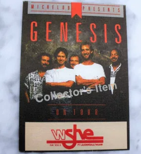 Backstage Pass, Genesis, Invisible Touch Concert, 1987, Cloth