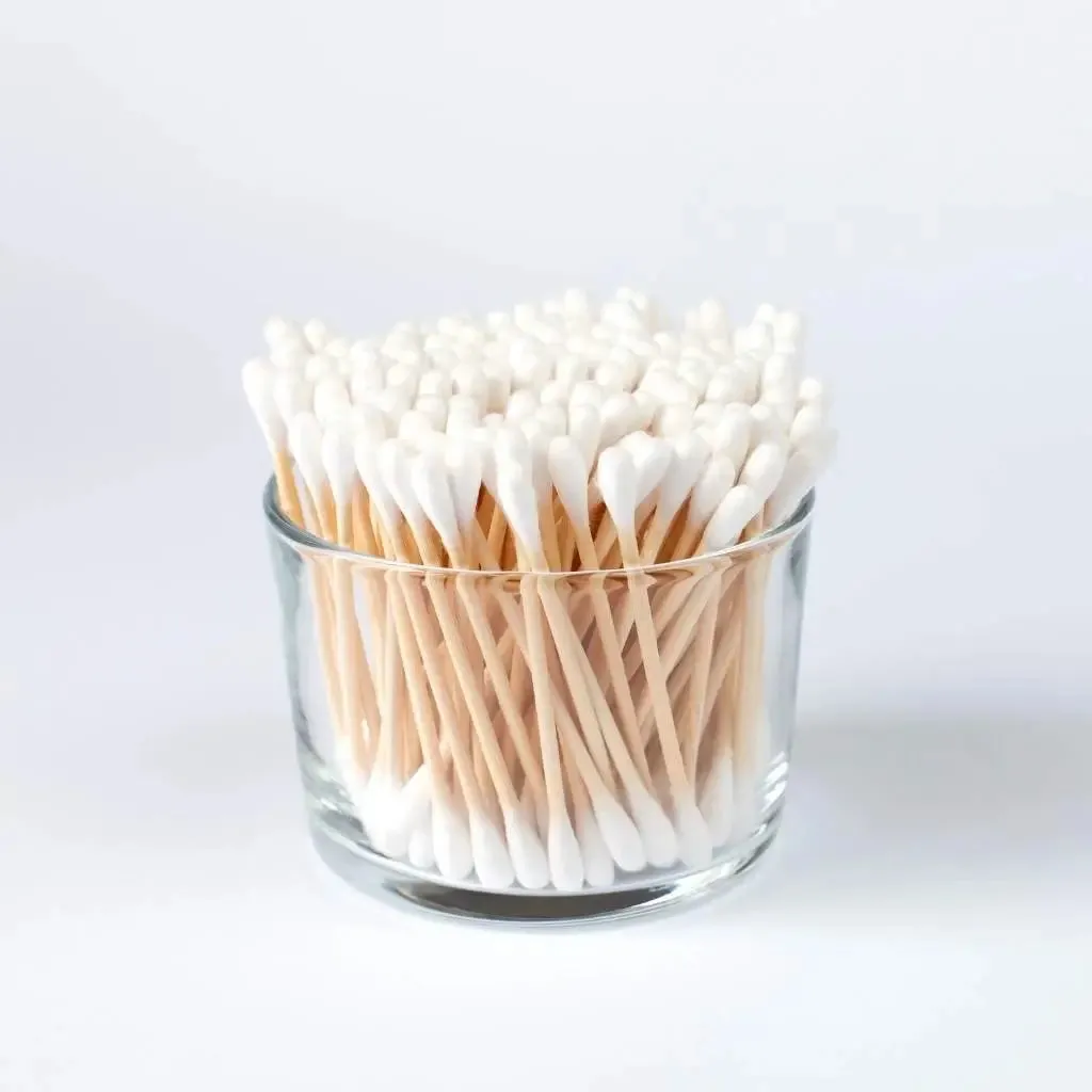 Bamboo Cotton Swabs (200 Pieces)