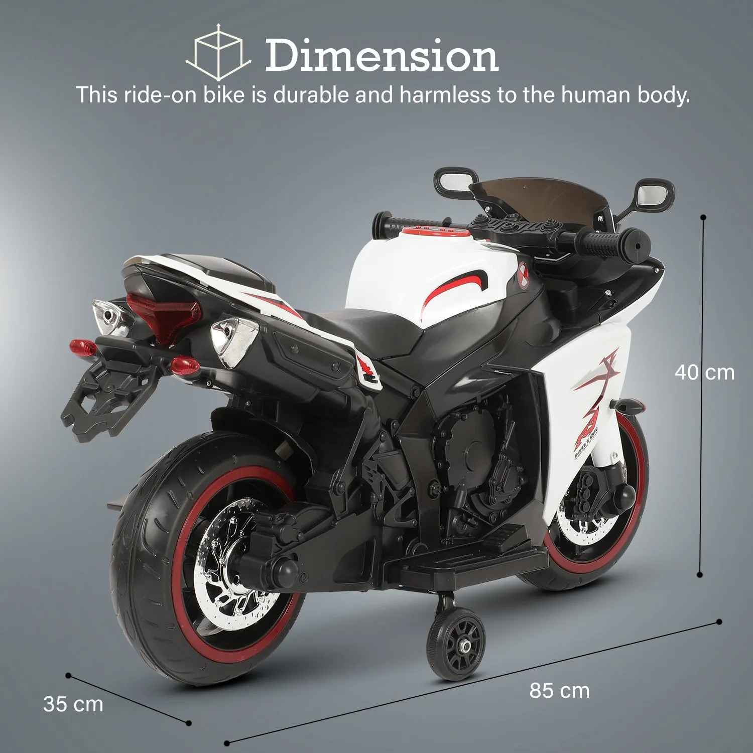 Baybee R7 Kids Battery Operated Bike for Kids with Light & Music
