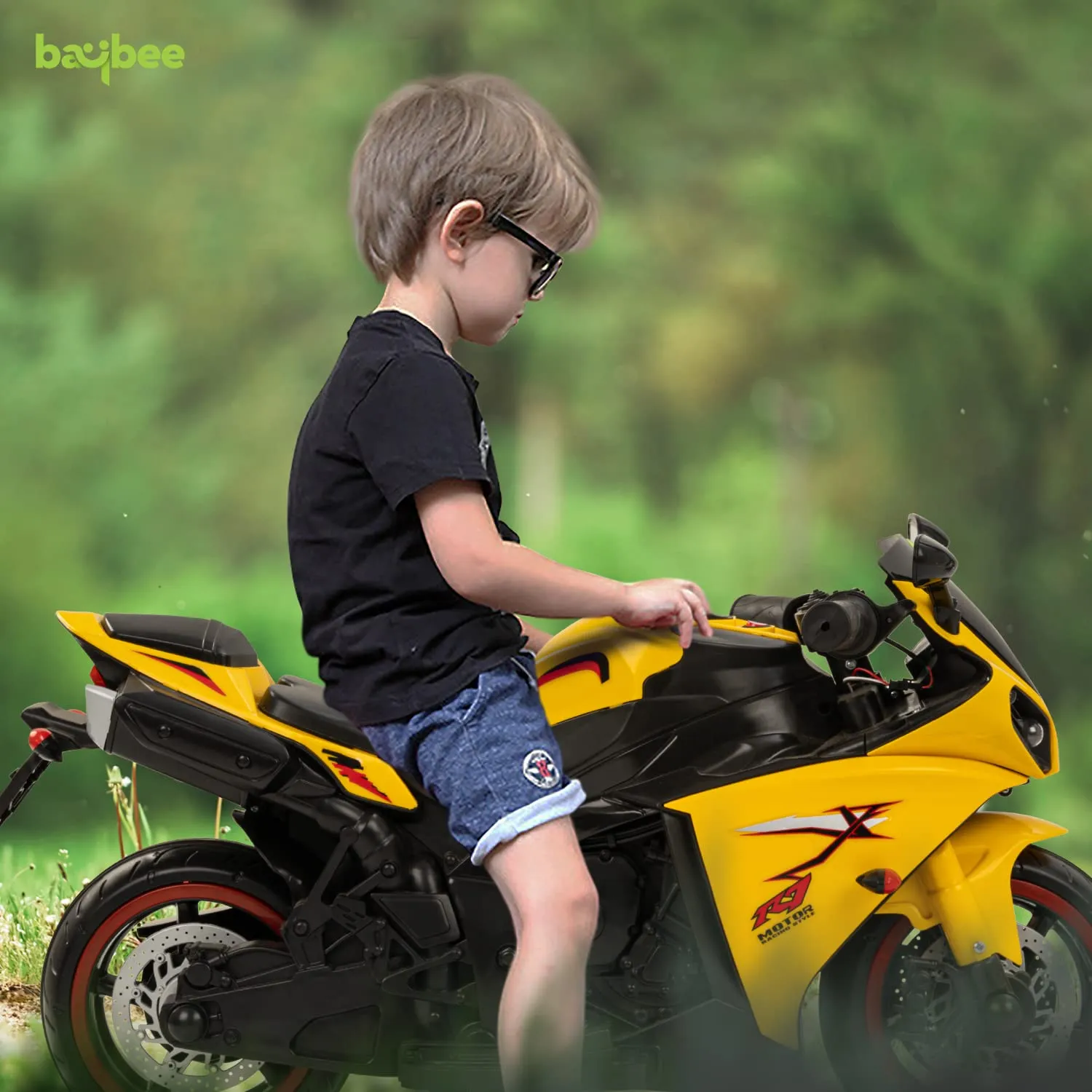 Baybee R7 Kids Battery Operated Bike for Kids with Light & Music