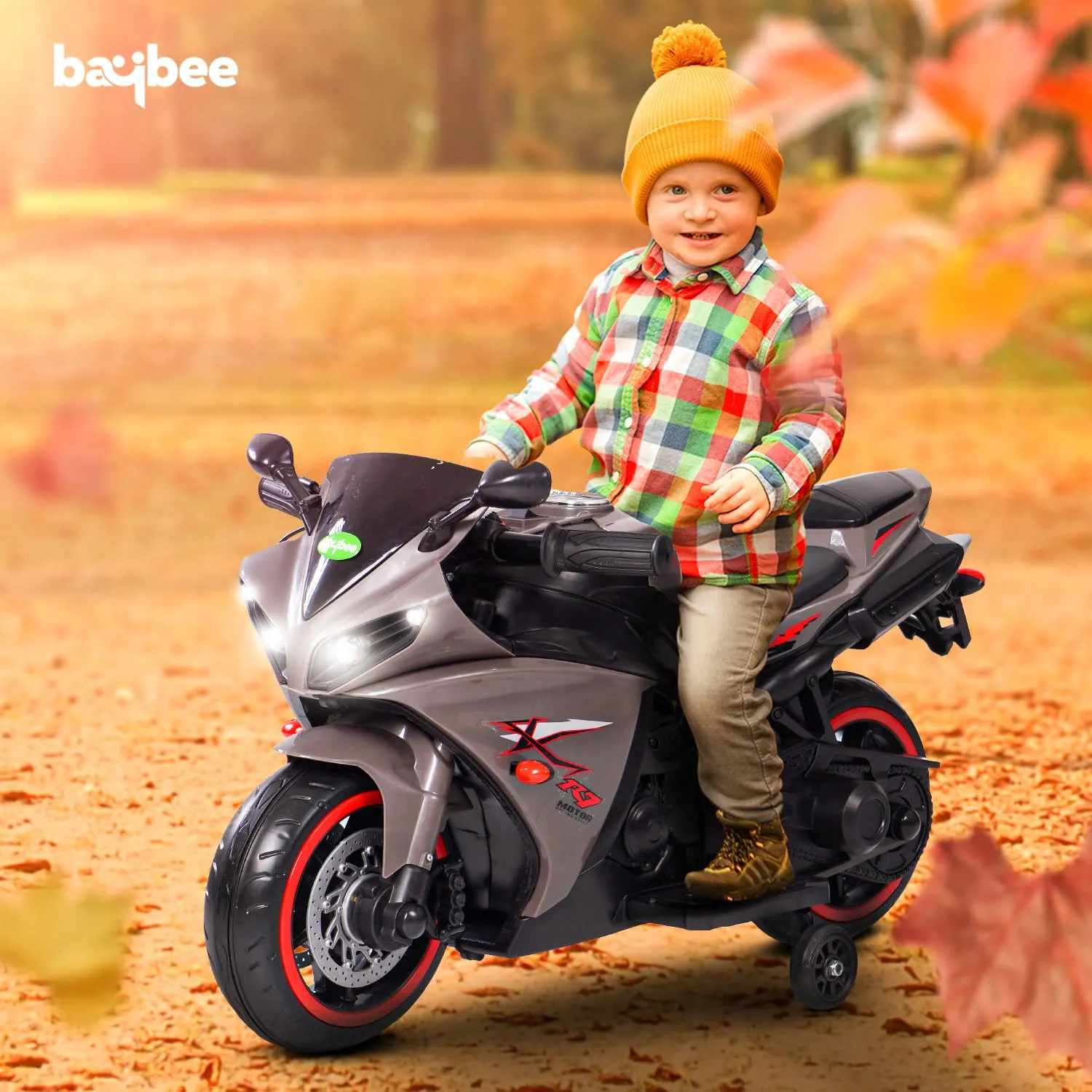 Baybee R7 Kids Battery Operated Bike for Kids with Light & Music