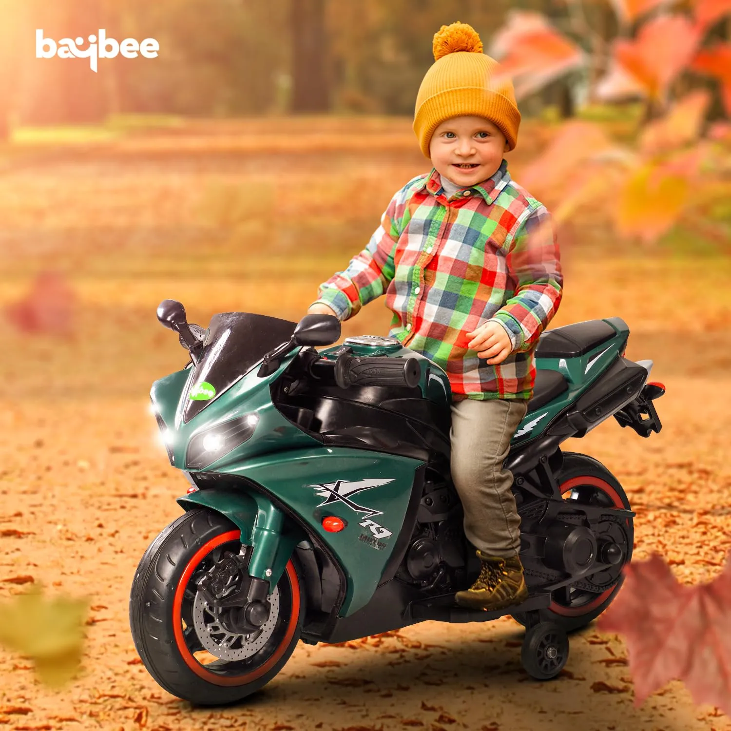 Baybee R7 Kids Battery Operated Bike for Kids with Light & Music