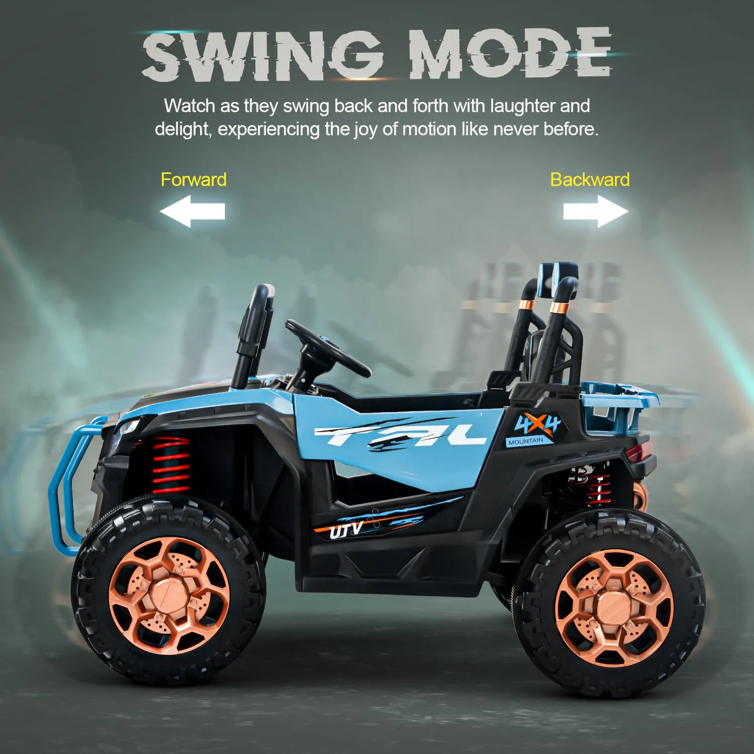 Baybee Rumble Rechargeable Battery Operated Jeep for Kids | with Light & Music | Kids to Drive 3 to 8 Years Boy Girl
