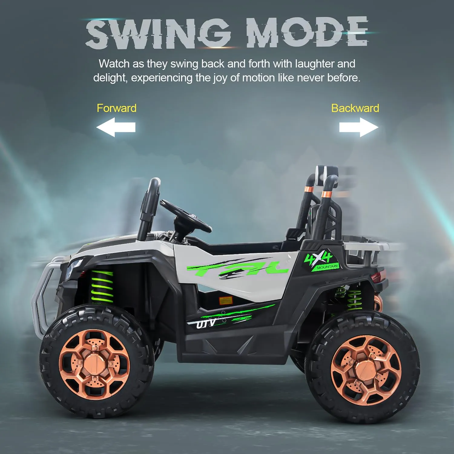 Baybee Rumble Rechargeable Battery Operated Jeep for Kids | with Light & Music | Kids to Drive 3 to 8 Years Boy Girl