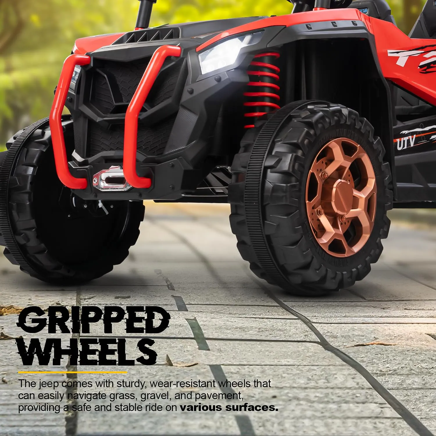 Baybee Rumble Rechargeable Battery Operated Jeep for Kids | with Light & Music | Kids to Drive 3 to 8 Years Boy Girl