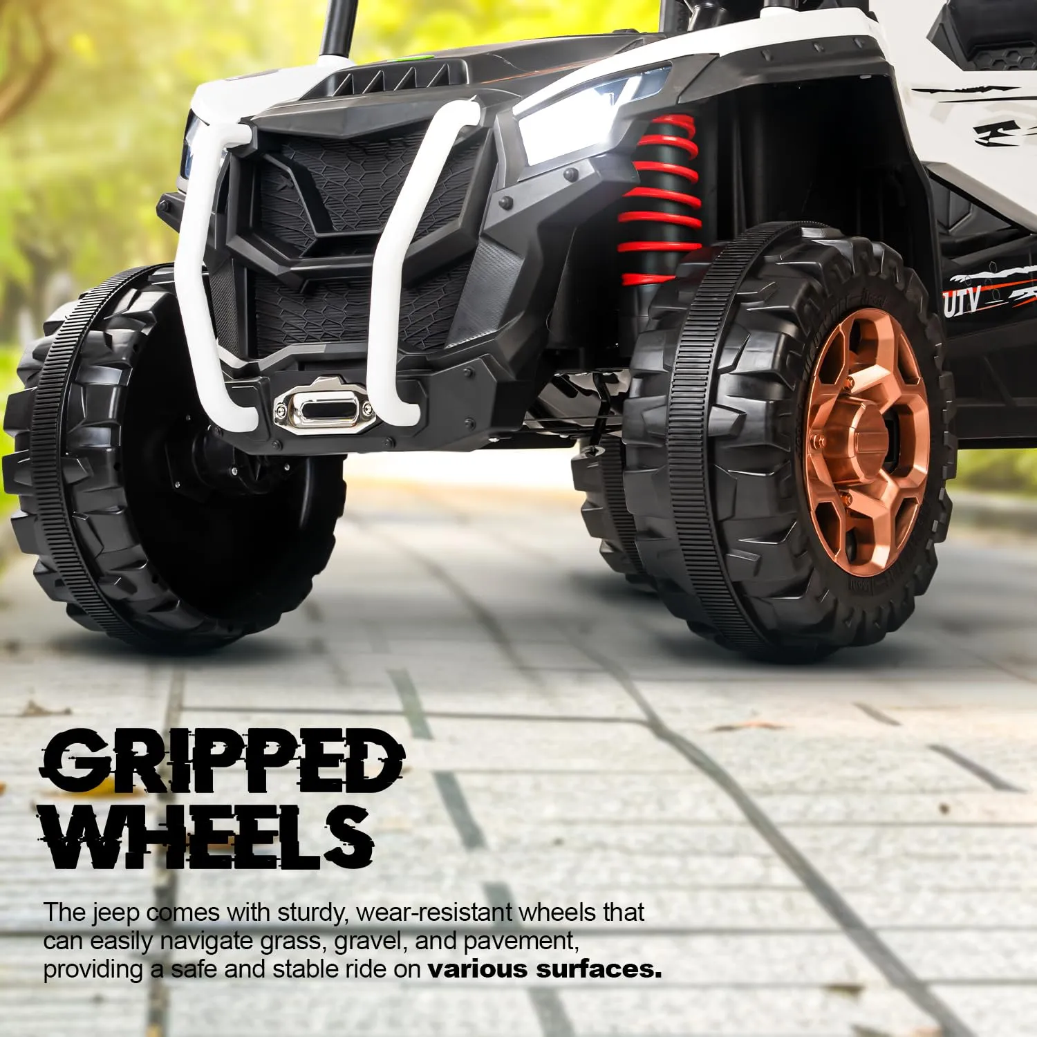 Baybee Rumble Rechargeable Battery Operated Jeep for Kids | with Light & Music | Kids to Drive 3 to 8 Years Boy Girl