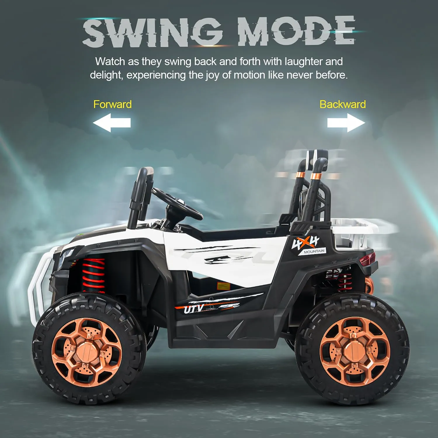 Baybee Rumble Rechargeable Battery Operated Jeep for Kids | with Light & Music | Kids to Drive 3 to 8 Years Boy Girl