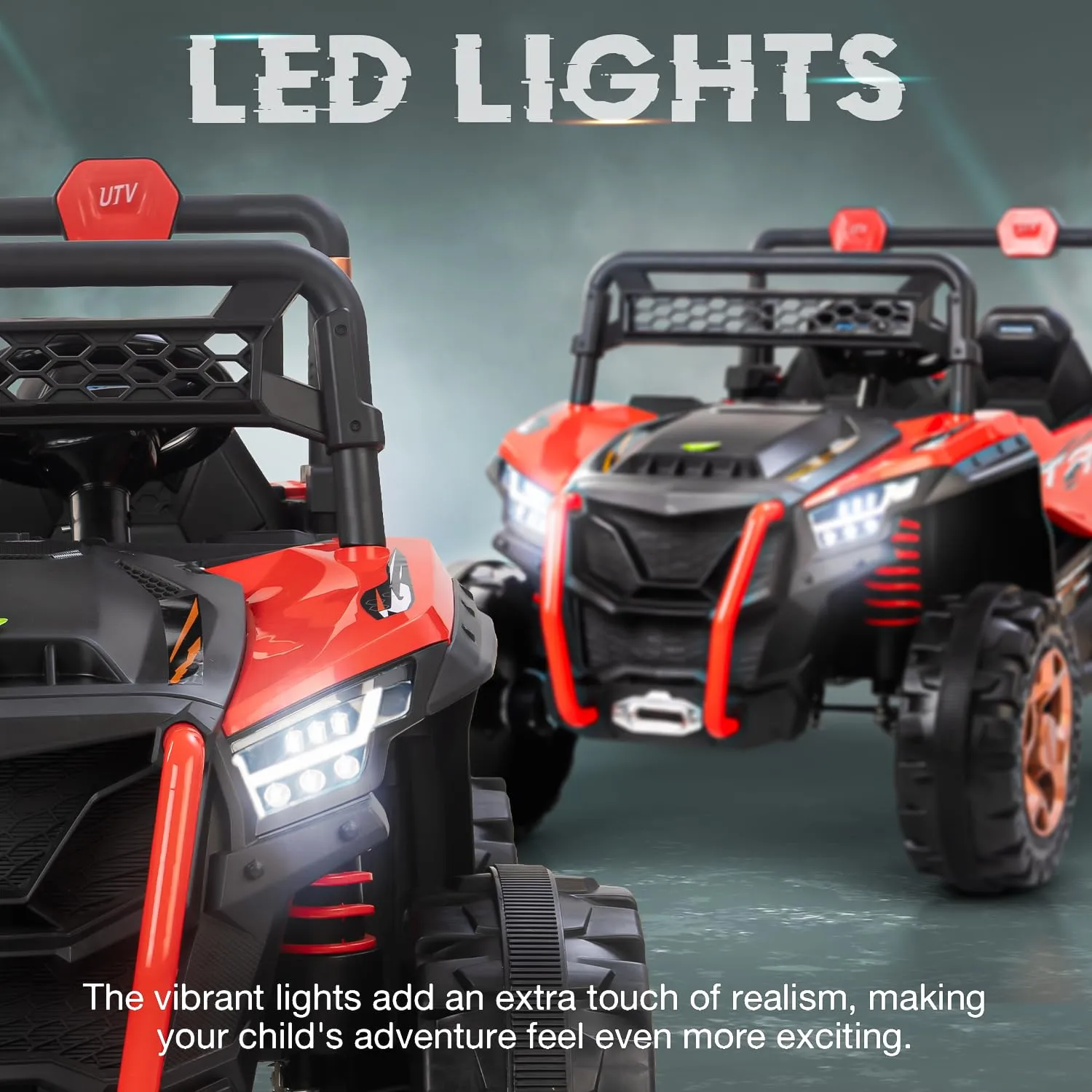 Baybee Rumble Rechargeable Battery Operated Jeep for Kids | with Light & Music | Kids to Drive 3 to 8 Years Boy Girl