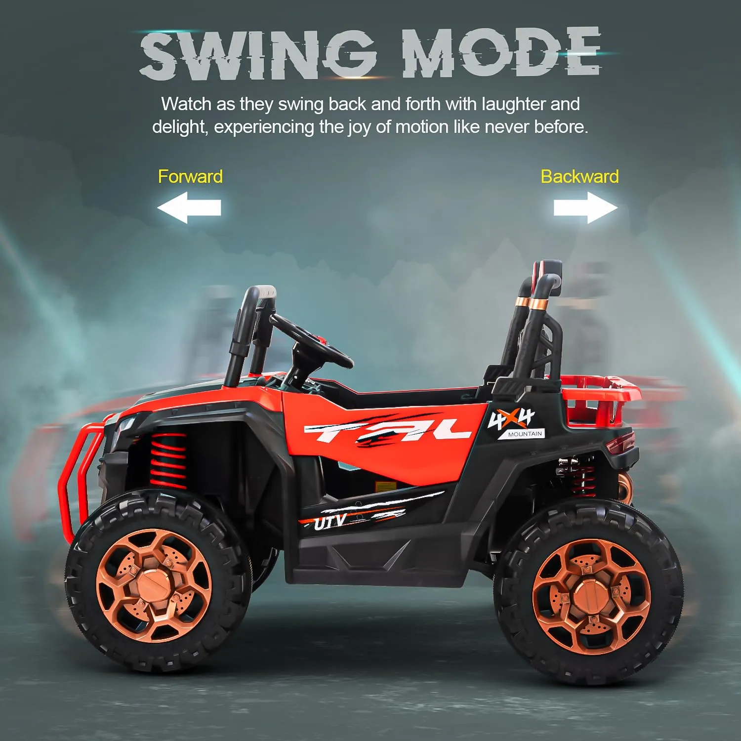 Baybee Rumble Rechargeable Battery Operated Jeep for Kids | with Light & Music | Kids to Drive 3 to 8 Years Boy Girl