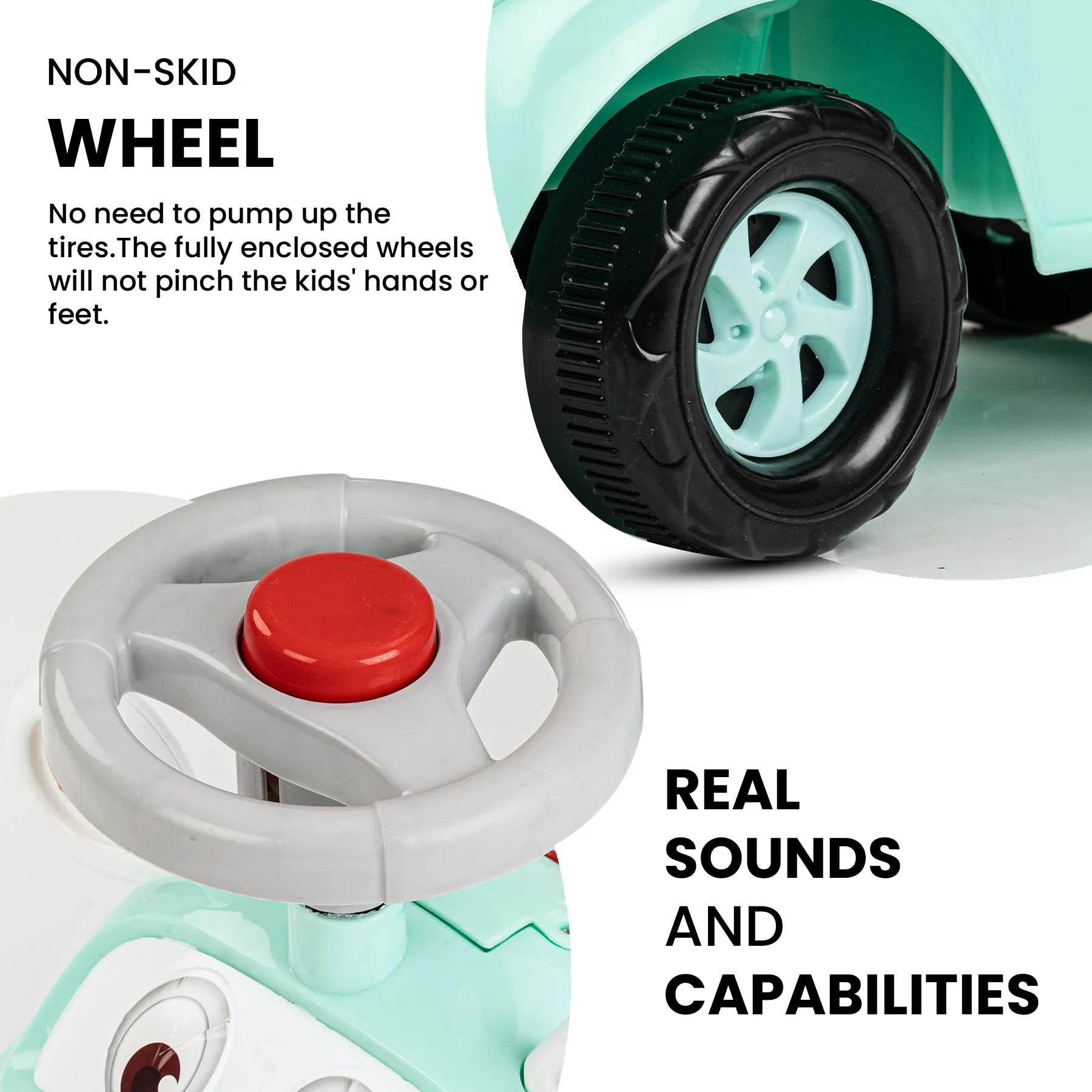 Baybee Snooper Ride on Baby Car for Kids with Lights, Music & Horn button