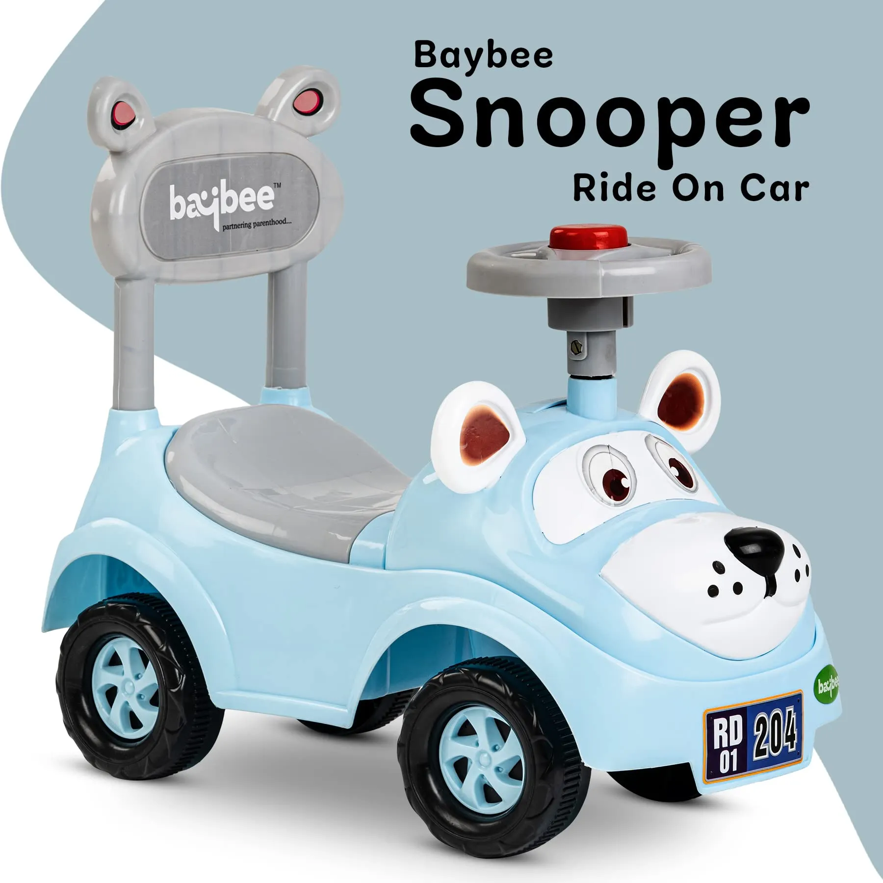 Baybee Snooper Ride on Baby Car for Kids with Lights, Music & Horn button