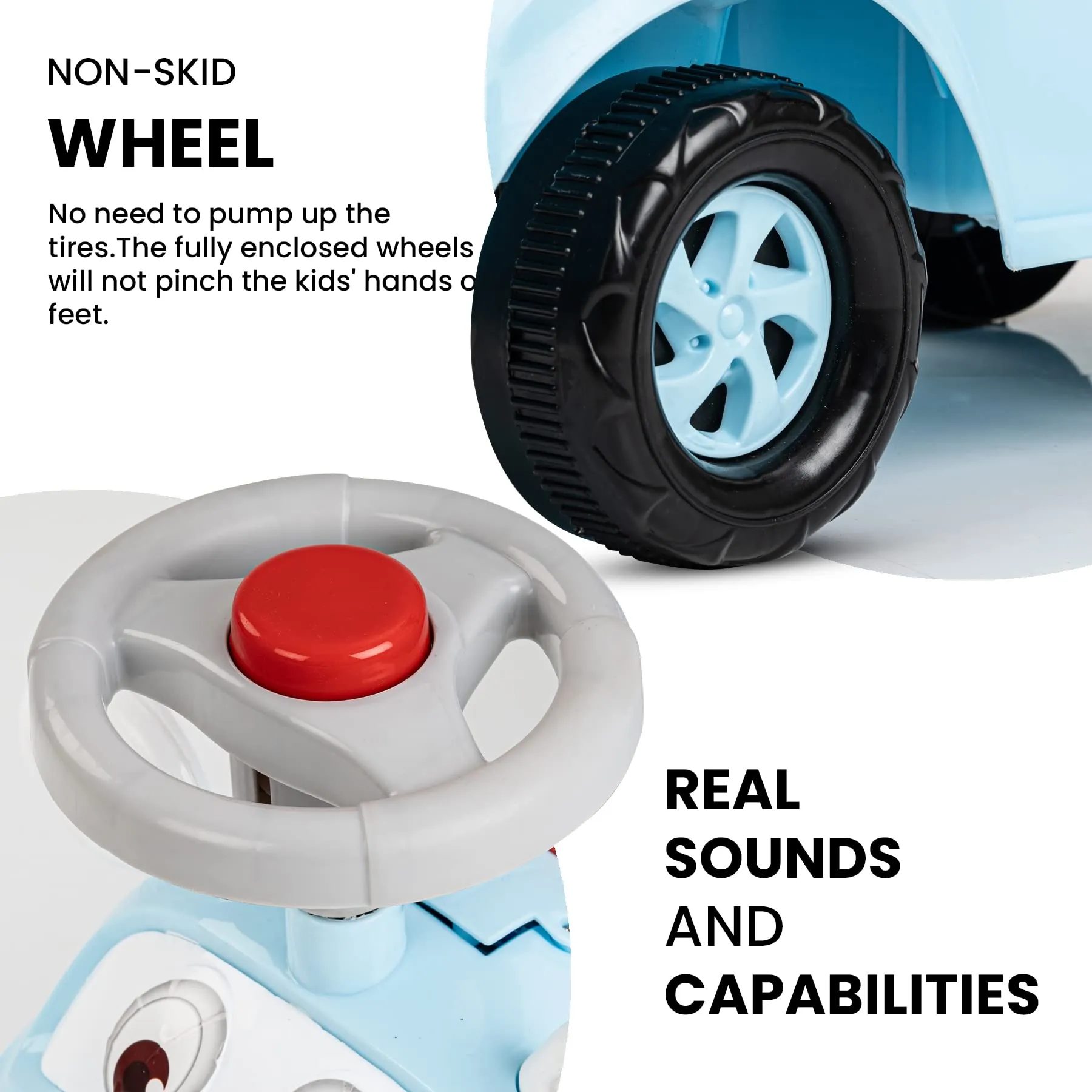 Baybee Snooper Ride on Baby Car for Kids with Lights, Music & Horn button