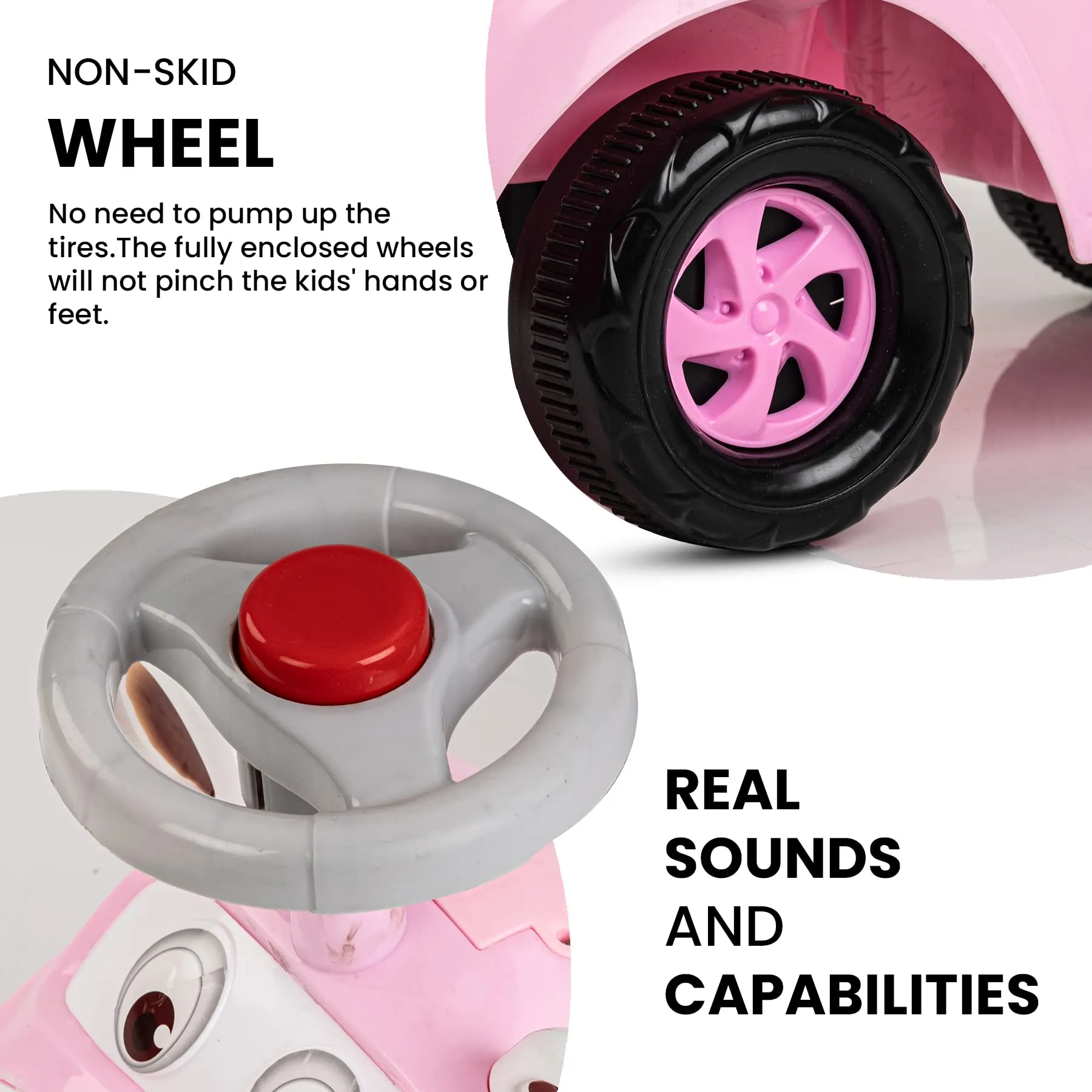 Baybee Snooper Ride on Baby Car for Kids with Lights, Music & Horn button