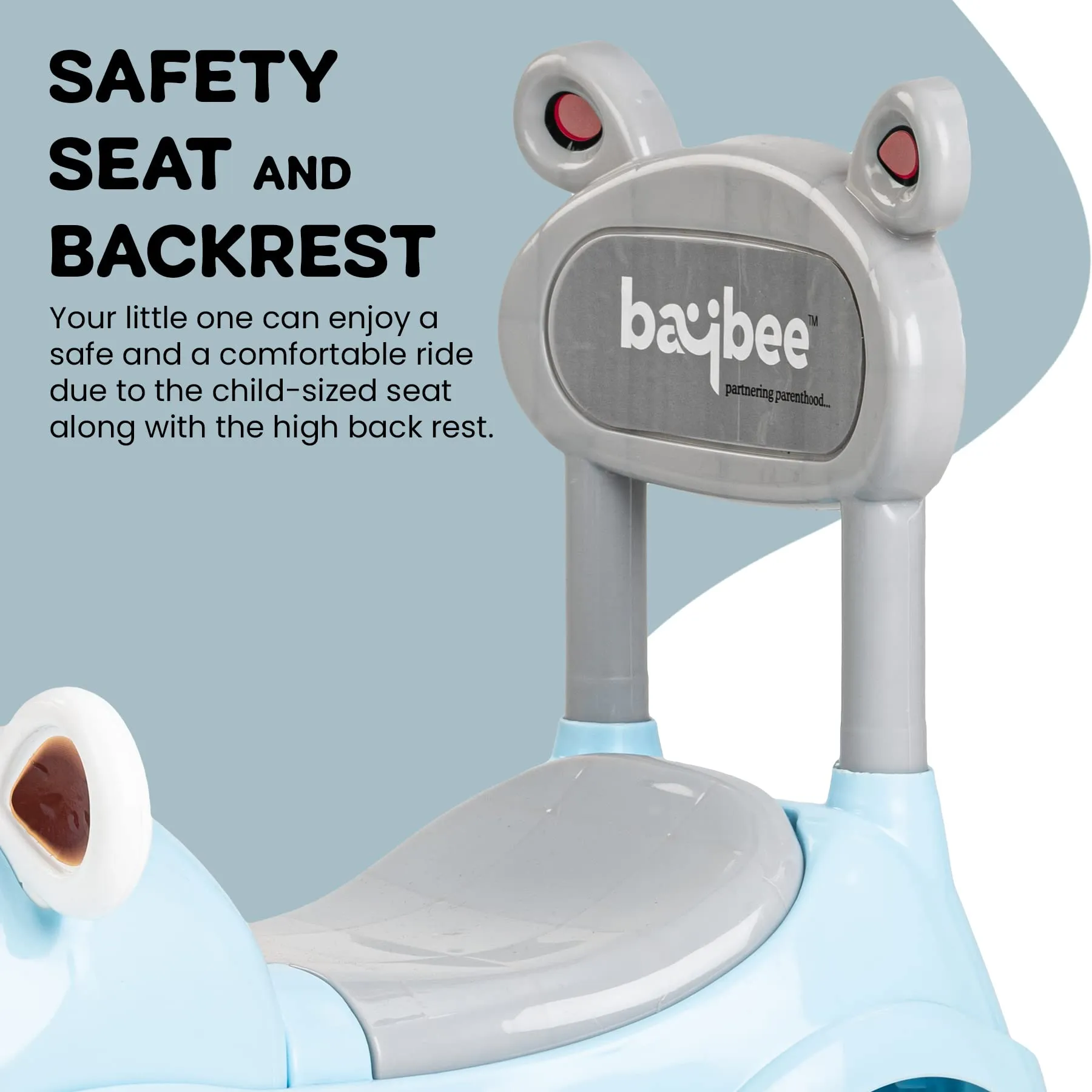Baybee Snooper Ride on Baby Car for Kids with Lights, Music & Horn button