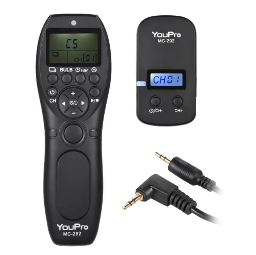 Black 2.4G Wireless Timer Camera Remote