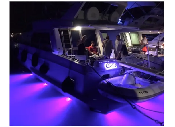 Bluefin Piranha P12   P12 Dual Colour MK 11 Surface Mounted LED Underwater Boat Light 12/24V - 4 Colours