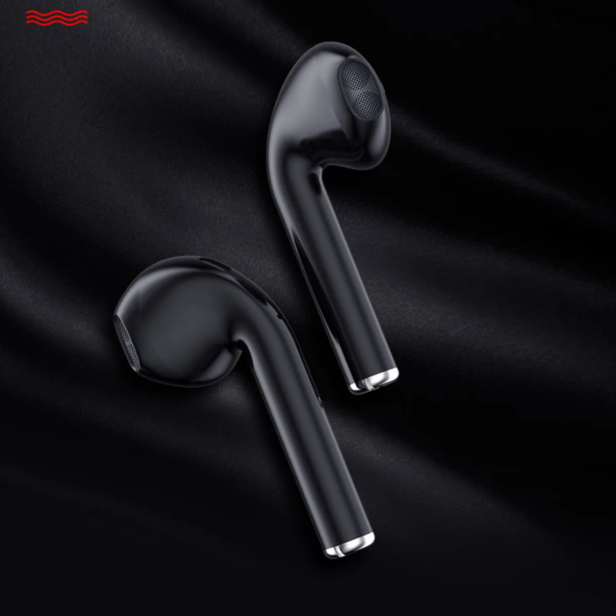 Bluetooth Earpods with LED Indicator And Wireless Charging Pad