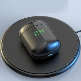 Bluetooth Earpods with LED Indicator And Wireless Charging Pad