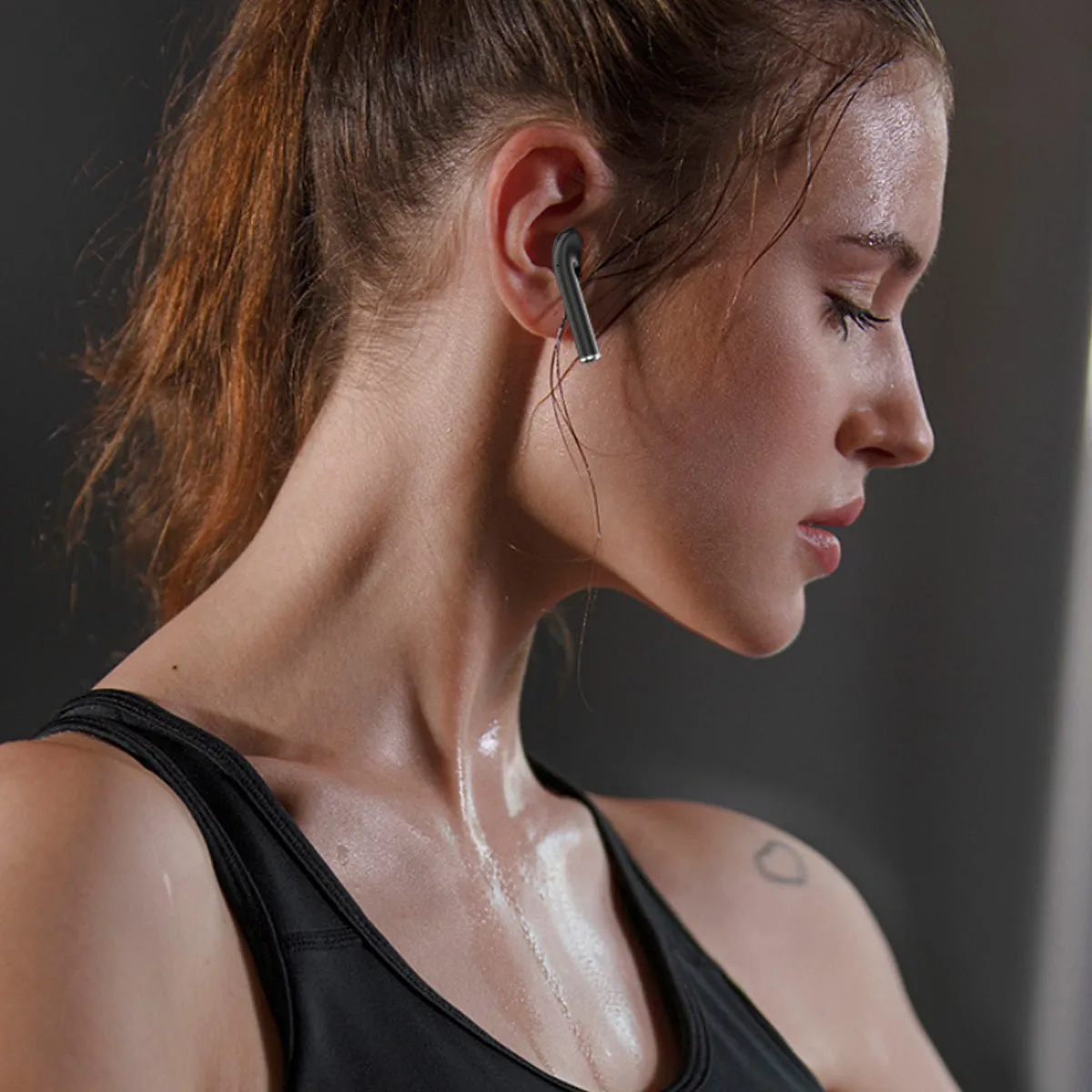 Bluetooth Earpods with LED Indicator And Wireless Charging Pad