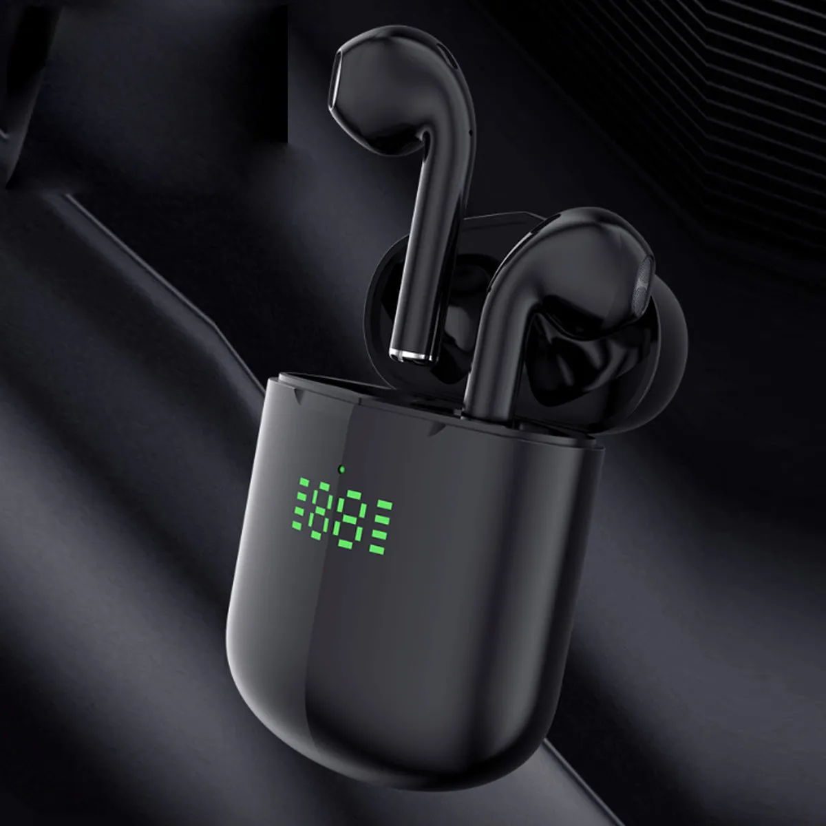 Bluetooth Earpods with LED Indicator And Wireless Charging Pad