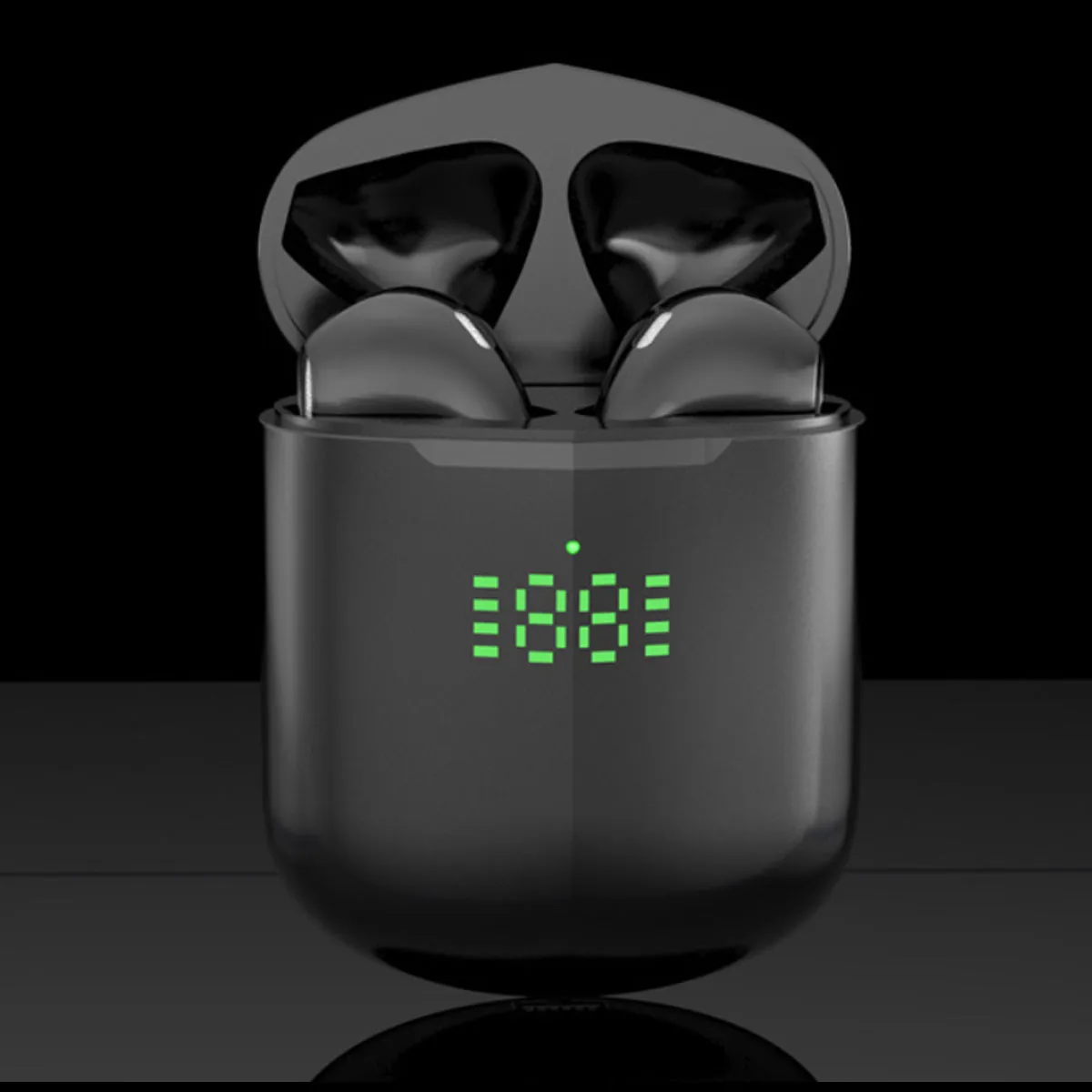 Bluetooth Earpods with LED Indicator And Wireless Charging Pad