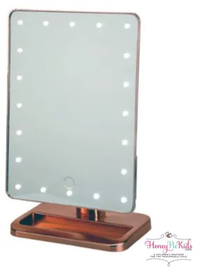 Bluetooth Melody Vanity Mirror In Rose Gold