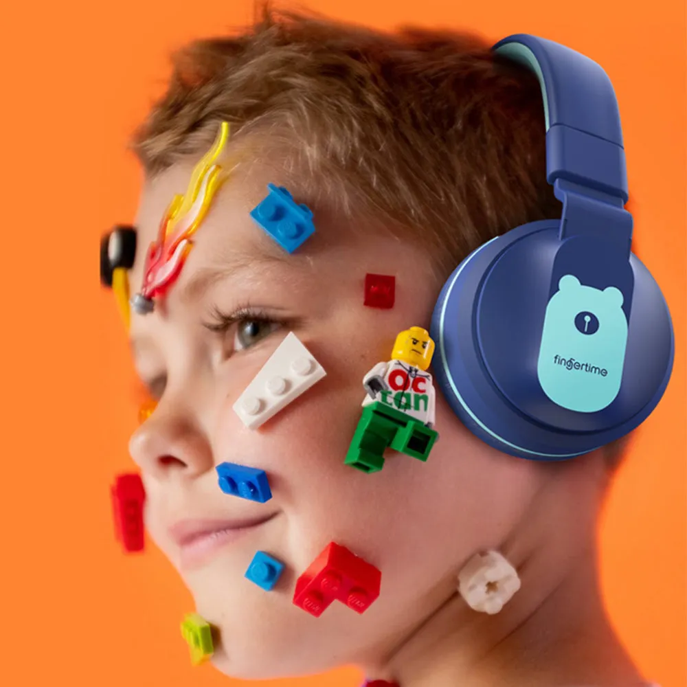 BOBO Kids Wireless Bluetooth LED Multi User Shareable Stereo Headset Headphones with Noise Safety Control