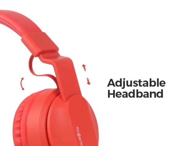 BOBO Kids Wireless Bluetooth LED Multi User Shareable Stereo Headset Headphones with Noise Safety Control