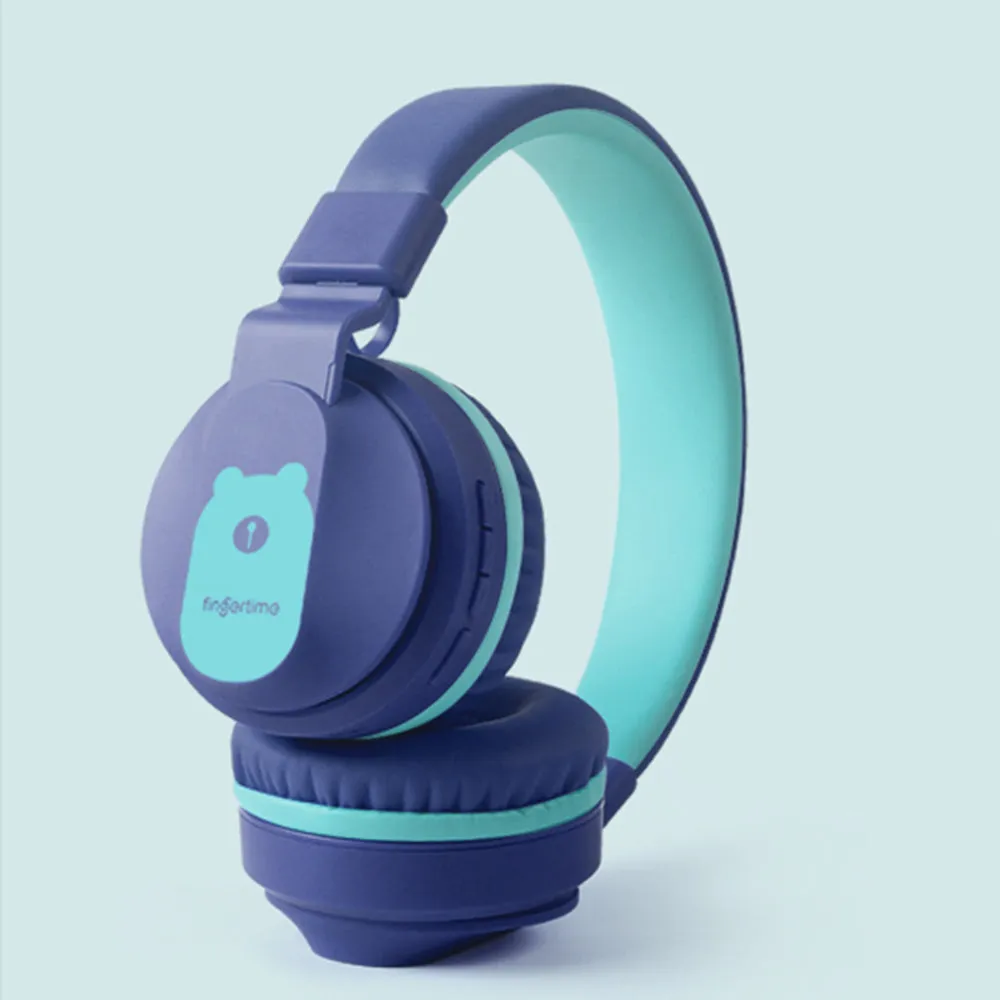BOBO Kids Wireless Bluetooth LED Multi User Shareable Stereo Headset Headphones with Noise Safety Control